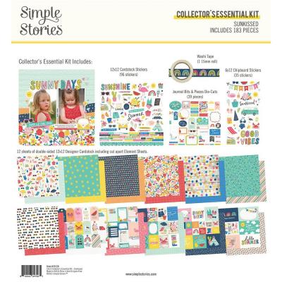 Simple Stories Sunkissed Designpapier - Collector's Essential Kit